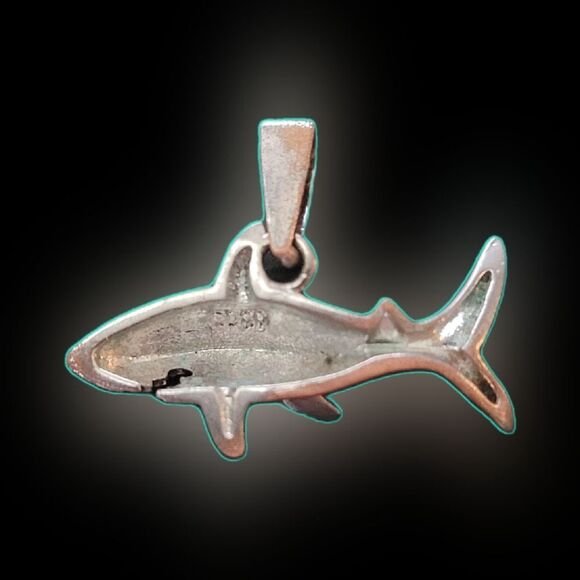 Silver Shark Pendant - Picture 2 of 3